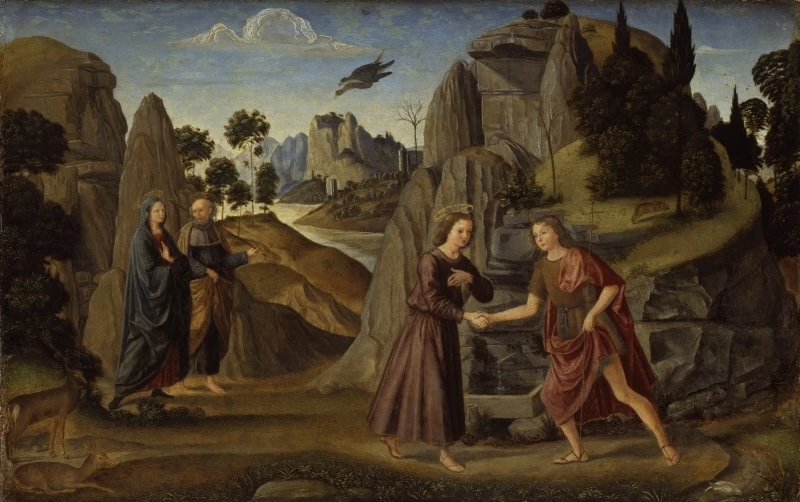 Incontro di Gesù con Giovanni Battista - Gemäldegalerie, Berlin